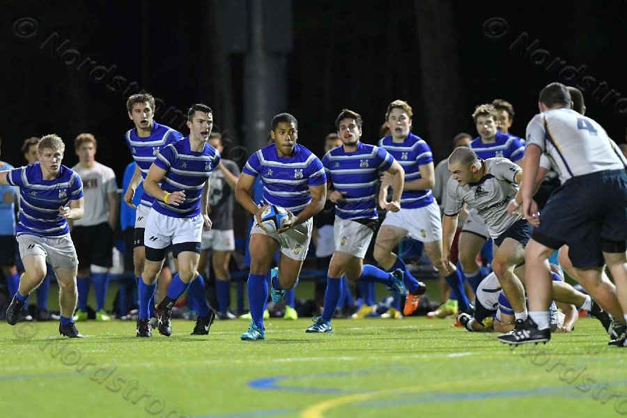Wheaton Men\'s Rugby vs Mass Maritime.  Photo by Keith Nordstrom